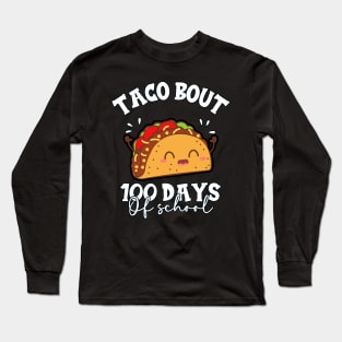 100 days of school kawaii Long Sleeve T-Shirt